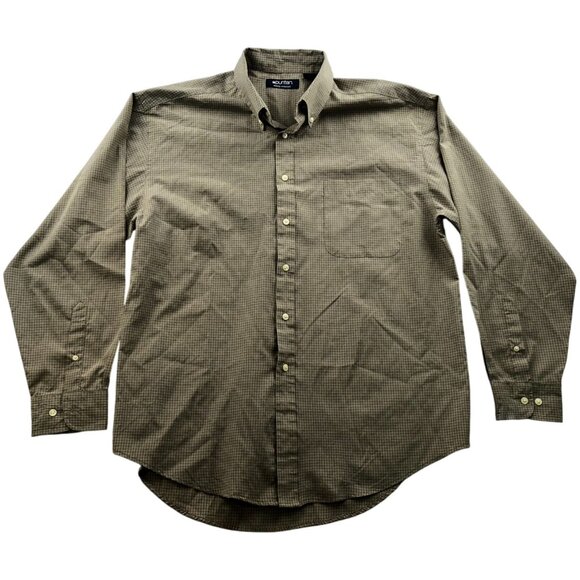 Puritan Men Shirt Large Wrinkle Resistant Long Sleeve Button Down Plaid Classic - Picture 1 of 12